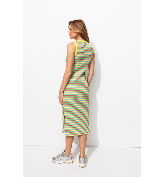 Robe-débardeur Rayée Femme - Multicolore Raye