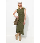 Robe T-shirt - Kaki Uni Fonce