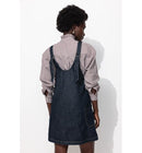 Robe-salopette en Jean Femme - Jeans Uni Fonce