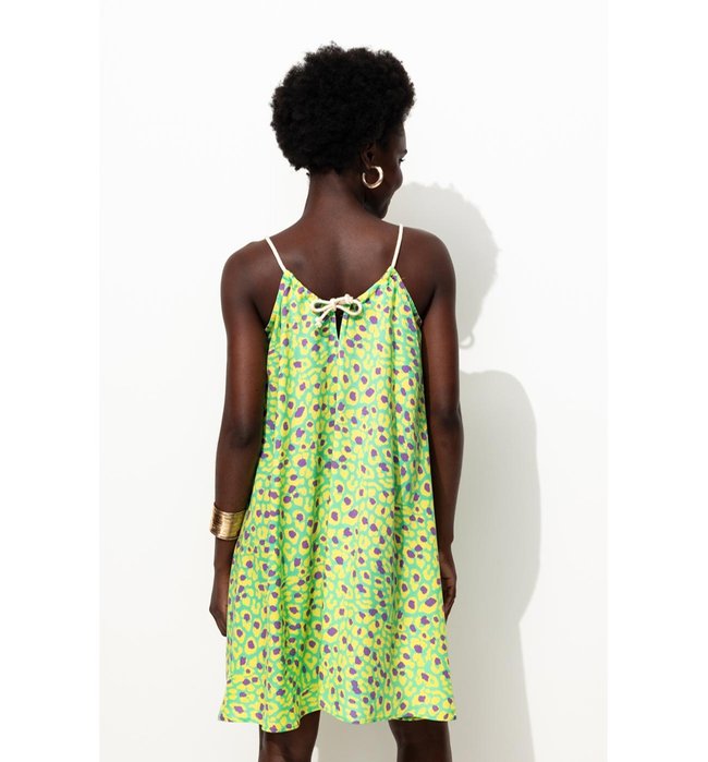 Robe Courte et Évasée Femme - Multicolore Imprime