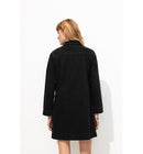 Robe Courte Col Vareuse - Noir Uni Fonce