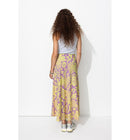 Jupe Longue Imprimée Femme - Violet Imprime
