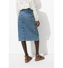 Jupe Midi en Jean Femme - Jeans Uni Clair