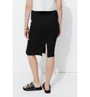 Jupe Crayon Femme - Noir Uni Fonce