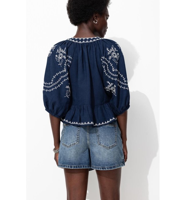 Mini-jupe Short en Jean Femme - Jeans Uni Fonce