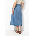 Jupe Midi en Lyocell Femme - Jeans Uni Clair
