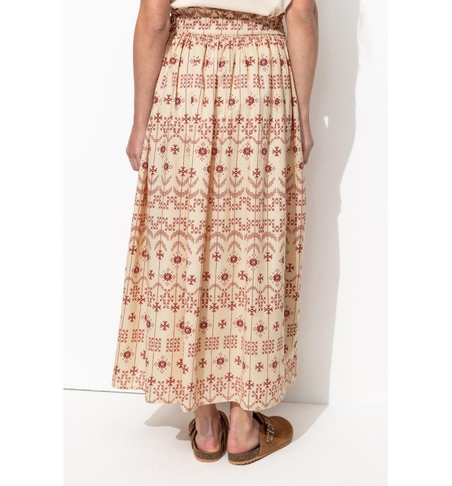 Jupe Jupon Imprimée Femme - Naturel Imprime