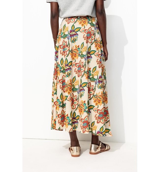 Jupe Longue Imprimée Femme - Naturel Imprime