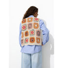 Gilet sans Manches en Crochet - Naturel Imprime