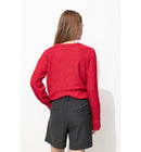Pull Col Rond Femme - Rouge Uni Colore