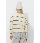 Pull Moelleux Rayé Femme - Naturel Raye