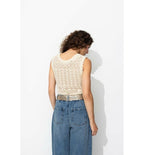 Jersey De Ganchillo De Doble Cara - Natural Claro Liso