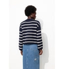 Pull Marin Rayé Femme - Bleu Raye