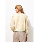 Cardigan Effet 2 en 1 - Naturel Uni Clair