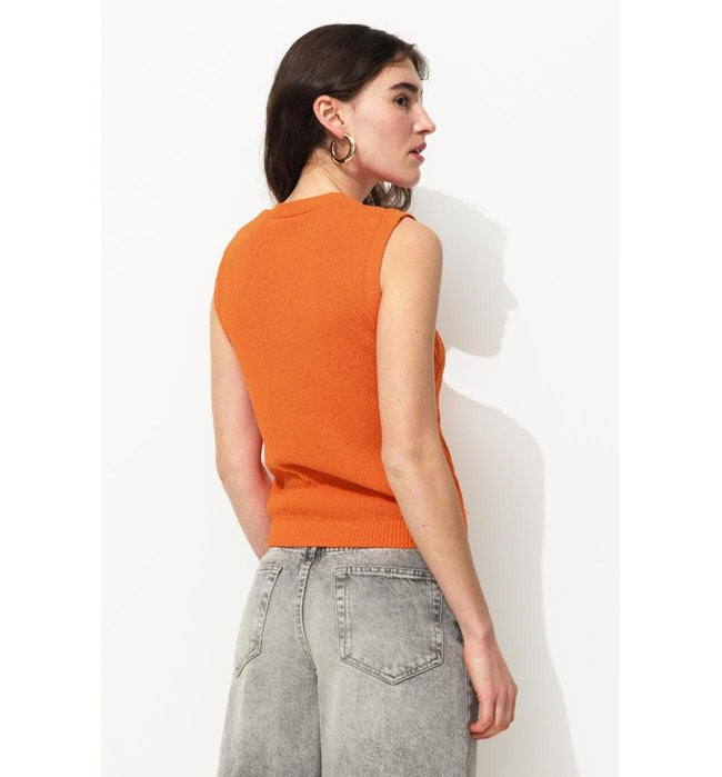 Gilet Torsadé sans Manches - Multicolore Raye