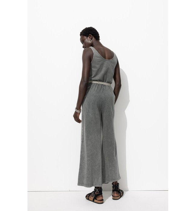 Combinaison-pantalon en Jersey - Noir Uni Fonce