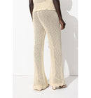 Pantalon en Crochet Femme - Naturel Uni Clair