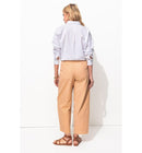 Pantalon Balloon en Toile - Rose Uni Colore