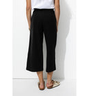 Pantalon Large et Court Femme - Noir Uni Fonce