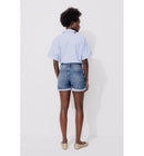 Short en Jean Femme - Jeans Uni Fonce