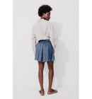 Short en Lyocell Femme - Jeans Uni Fonce