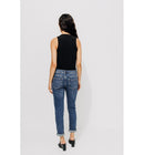 Lucien Jean Girlfriend Femme - Jeans Uni Fonce