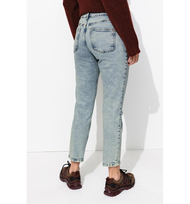 Gaston Jean Slim Cropped Femme - Jeans Uni Clair