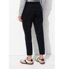 Pantalon Cigarette Uni Femme - Bleu Uni Fonce