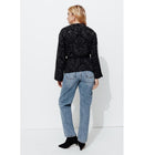 Basile Jean Droit High Rise - Jeans Uni Fonce