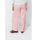 Pantalon Large Velours Côtelé - Rose Uni Colore