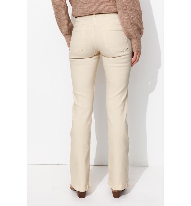 Eugene Jean Flare Femme - Naturel Uni Clair