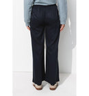 Pantalon Large et Fluide Femme - Bleu Uni Fonce