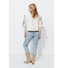Jean Mom Taille Haute Marcel - Jeans Uni Clair