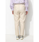 Pantalon à Pinces Taille Haute - Naturel Uni Clair