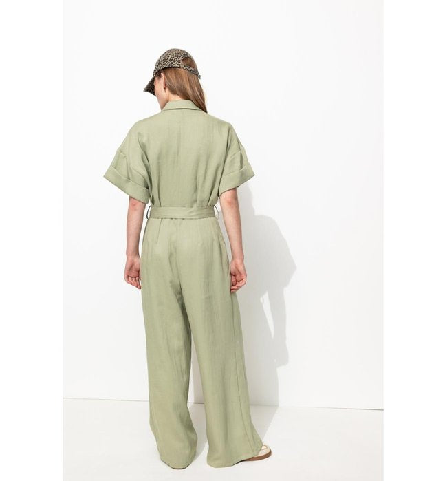 Combinaison-pantalon Femme - Kaki Uni Clair