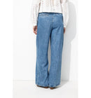 Jean Large en Lyocell Femme - Jeans Uni Clair