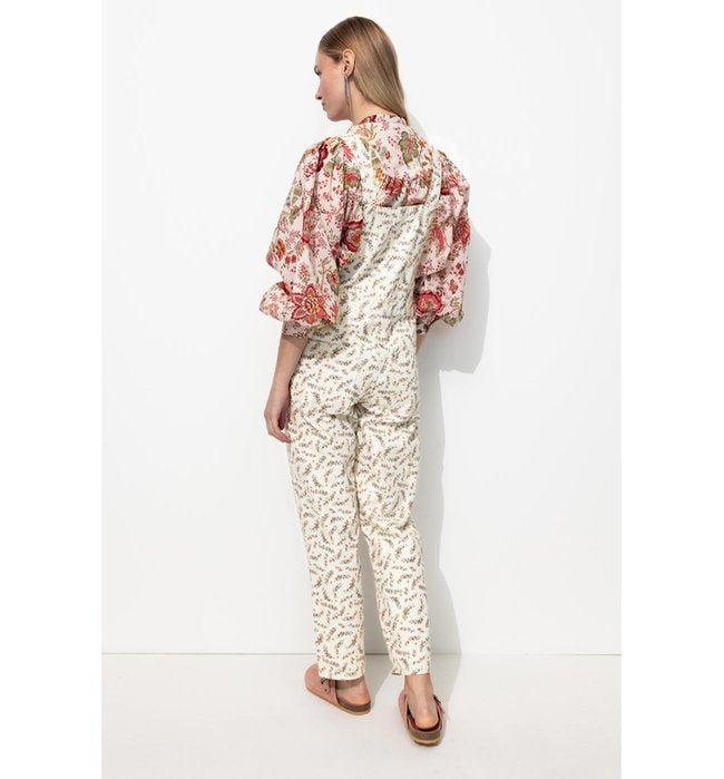 Salopette à Fleurs Femme - Multicolore Imprime