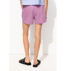 Short en Molleton Uni Femme - Violet Uni Colore