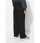 Billy Pantalon Large Femme - Noir Uni Fonce