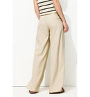Billy Pantalon Large Femme - Naturel Uni Clair