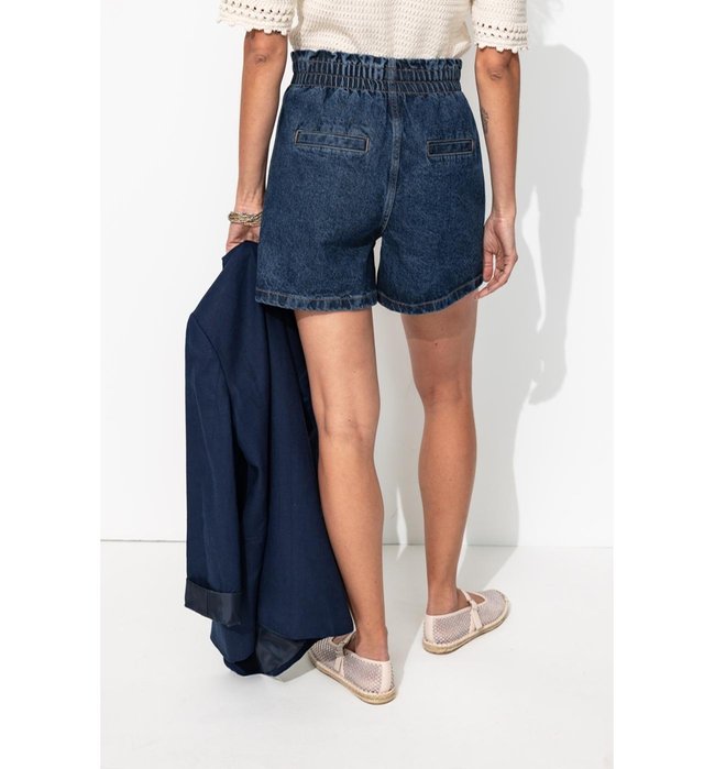 Short en Jean Femme - Jeans Uni Fonce