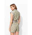 Combishort Fleuri Femme - Multicolore Imprime