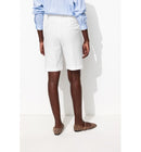 Bermuda en Lyocell & Lin Femme - Blanc Uni Clair