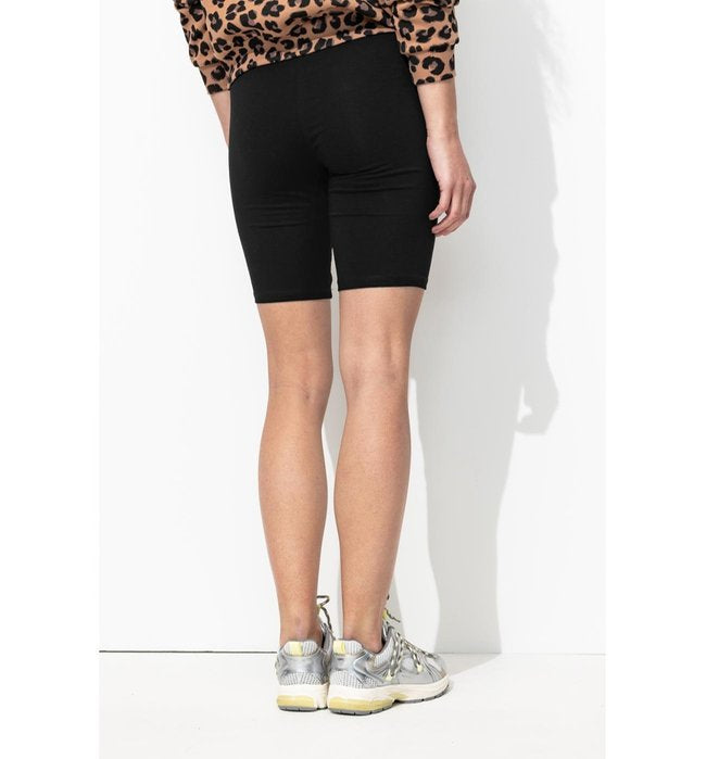 Legging "cycliste" Léopard - Noir Uni Fonce