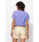 Short Matelassé Brodé Femme - Naturel Imprime