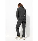 Combinaison-pantalon en Jean - Noir Uni Fonce