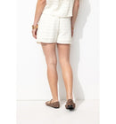 Short Taille Haute Femme - Naturel Uni Clair