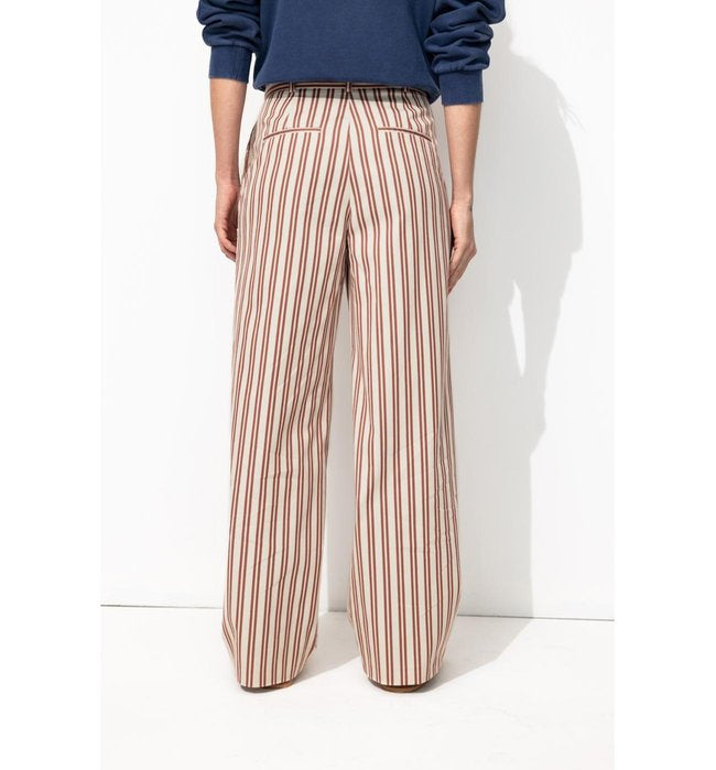 Billy Pantalon Large Rayé - Multicolore Raye