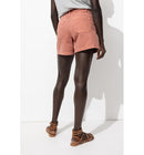 Short en Jean de Couleur Femme - Rose Uni Colore