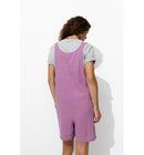 Combishort en Gaze de Coton - Violet Uni Colore